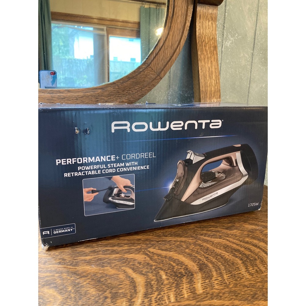 Rowenta Performance+ Cordreel Steam Iron DW2459 1725W Black Rose Gold